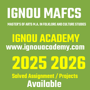 IGNOU MAFCS SOLVED ASSIGNMENT 2025 2026